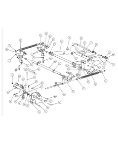 Lift Assembly (Nov.2003 And After) Diagram and Parts List for M60-KW 53AB5D8X750-25-HP Cub Cadet Lawn Tractor